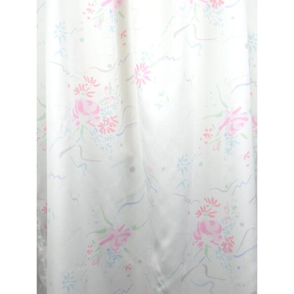 Vintage Silky Feel Nylon & Lace Floral Givenchy Intimite Paris Long Nightgown MD - Picture 7 of 10